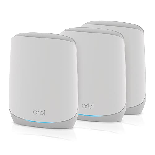 NETGEAR Orbi 6 Mesh Triband WiFi System (RBK763S) - Router with 2 Satellite Extenders