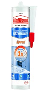 unibond speed seal sealant sealing silicone bathroom fast drying bath tub shower joints white quick
