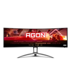 AOC AGON AG493QCX - 49 Inch Dual FHD Curved Gaming Monitor