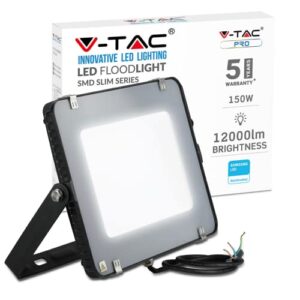 V-TAC LED Floodlight Outdoor 150W Flood Lights Outdoor | 12000 Lumens LED Work Light | Waterproof IP65 | Warm White 3000K LED Flood Lights Outdoor for Garden Patio Driveway and more
