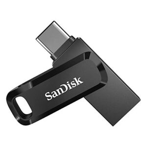SanDisk 512GB Ultra Dual Drive Go USB Type-C Flash Drive with reversible USB Type-C and USB Type-A connectors