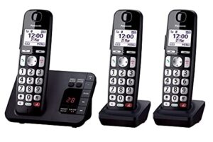 Panasonic KX-TGE823EB Digital Cordless Phone About 40 minutes Answering Machine with Nuisance Call Block and Dedicated Key