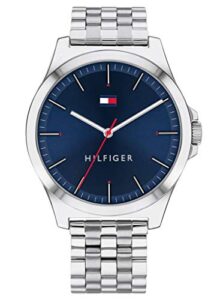 Tommy Hilfiger Analogue Quartz Watch for Men with Silver Stainless Steel Bracelet - 1791713