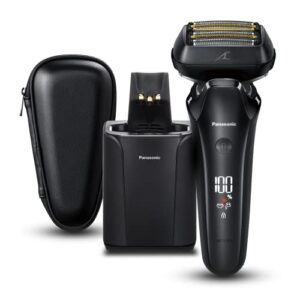 Panasonic ES-LS9A Wet & Dry 6-Blade Electric Shaver for Men - Precise Clean Shaving with Cleaning & Charging Stand