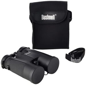 Bushnell - Powerview - 10x42 - Black - Roof Prism - Insta-Focus - Adjustable Diopter - Extreme Robustness - Bird Watching - Sightseeing - Travelling - Rugged Design - Binocular - 141042