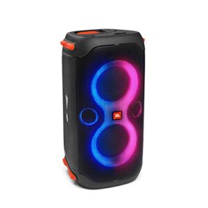 JBL PartyBox 110 in Black - Portable and Rolling Bluetooth Party Speaker with Light Effects - Splash-proof Mobile Music Box with Battery