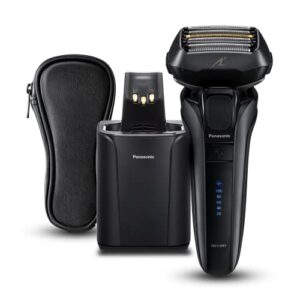 Panasonic ES-LV9U Wet & Dry 5-Blade Electric Shaver for Men - Precise Clean Shaving with Cleaning & Charging Stand