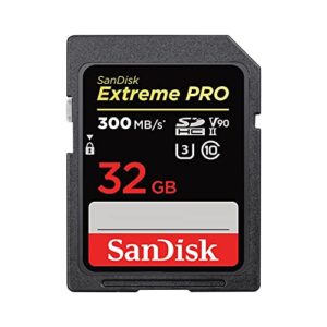 SanDisk Extreme PRO 32GB SDHC Memory Card up to 300MB/s