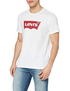 Levi's Men's Setin Neck Hm Graphic White Gr T-Shi