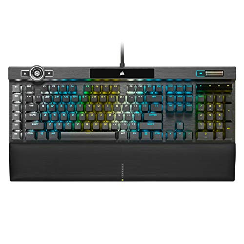 Corsair K100 RGB Optical-Mechanical Gaming Keyboard (CORSAIR OPX Keyswitches: Hyper-fast & Linear