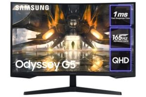 Samsung Odyssey LS32AG550EUXXU 32" AG550 1000R QHD Curved Gaming Monitor - 165Hz