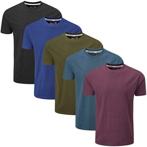 Charles Wilson 5 Pack Plain Crew Neck T-Shi