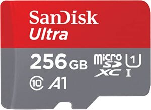 SanDisk Ultra microSDXC UHS-I memory card 256 GB+adapter (for Android smartphones and tablets and MIL cameras