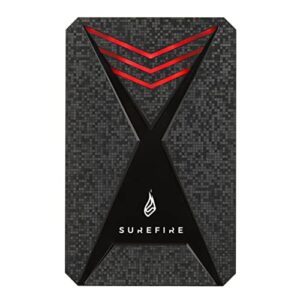 Surefire Gaming SSD 2.5" I 1 TB I external SSD I USB-C adapter I Windows & MacOSx I read/write speeds up to 450MB/s or 430MB/s I PC & Playstation & XboxI powered by Verbatim