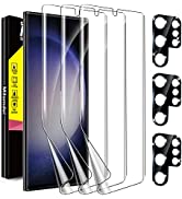 Milomdoi [3+3 Pack] for Samsung Galaxy S23 Privacy Screen Protector Tempered Glass Accessories 3 ...