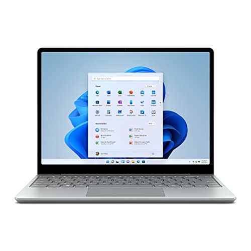 Microsoft Surface Laptop Go 2 Ultra-Thin 12.4” Touchscreen Laptop - Platinum - Intel Core i5 - 8GB RAM - 128GB SSD - Windows 11 Home - 2022 model
