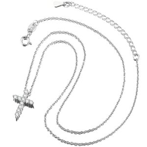 YIMERAIRE 0.1-12CT Necklaces for Women 925 Sterling Silver Necklace 3-15MM Moissanite Diamond Pendant Gifts for Her Girls Mum Wife Girlfriend