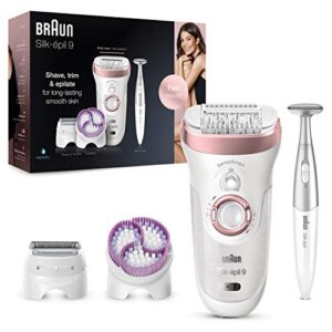 Braun Silk-épil 9 Epilator for Long-Lasting Hair Removal with Electric Shaver & Trimmer