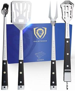 DALSTRONG - 4-Piece Premium Grill Kit - High-Carbon Stainless Steel - G10 Handles -Tongs
