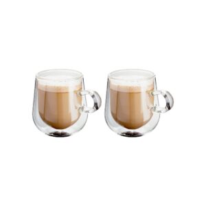 Judge JDG35 Double Walled Glass Coffee Cups with Handle