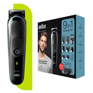 Braun Beard Trimmer Men's Hair Trimmer Razor Included 9 in 1 Styling Kit