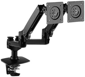 Amazon Basics Dual Side-by-Side Monitor Display Mounting Arm with Adjustable Height