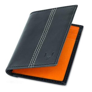 PELLE TORO Minifold Leather Credit Card Holder Wallet for Men