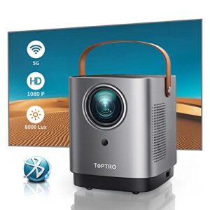 Mini Projector TOPTRO Portable Projector Support Full HD 1080P