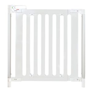 Fred Safety Screw Fit Pure White Wood Baby Safety Gate to Fit Openings 75cm to 104cm