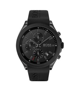 BOSS Chronograph Quartz Watch for Men with Black Silicone Bracelet - 151372