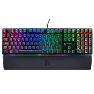 Newskill Suiko Switch Brown – Mechanical Gaming Keyboard with Wrist Rest Included (Keys with Macro Recording