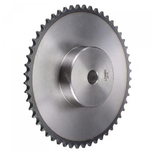 sourcing map 52 Teeth Motor Chain Roller Sprocket Type B Single Strand 1/2" Pitch