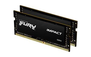 Kingston FURY Impact 32 GB (2 x 16 GB) 3200MHz DDR4 CL20 Laptop Memory Kit of 2 KF432S20IBK2/32