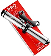 PRO BIKE TOOL Bike Pump with Pressure Gauge - Super Fast Tyre Inflation - Secure Presta and Schra...