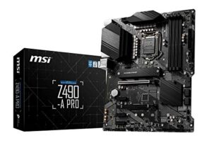 MSI Z490-A PRO Motherboard ATX - Supports Intel Core 10th Gen Processors