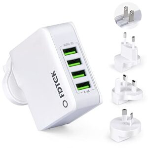 Travel Adapter 4 USB Universal Charger Plug Adaptor