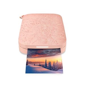 HP Sprocket Portable Photo Printer (Blush Pink) Instantly Prints ZINK 2x3" Sticky-Backed Photos from your iOS & Android Device