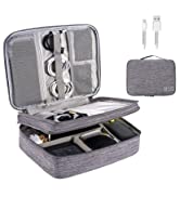 OrgaWise Accessories Bag Travel Electronics Organiser 3 Layer Cables Case for Power Bank, Camera,...