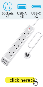 4 Way power strip