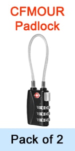 2 pack suitcase padlocks