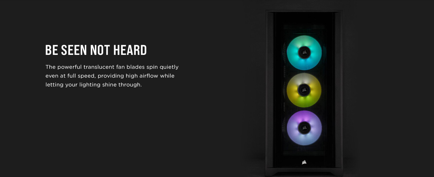 translucent fan;high airflow