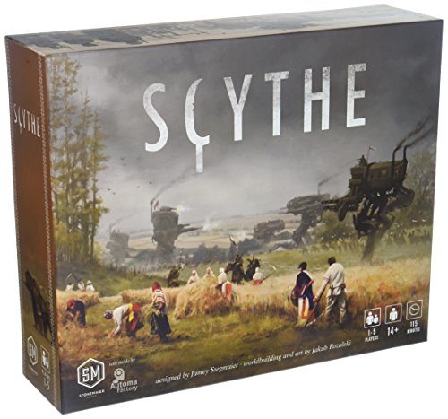Stonemaier Games | Scythe | Board Game | Ages 14+ | 1-5 Players | 90-115 Minutes Playing Time