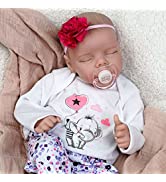 JIZHI Reborn Dolls - 17-Inch Velvety-Smooth Skin Realistic-Newborn Baby Dolls Blue Eyes Girl Real...