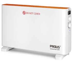 PROUS Electric Heater with Adjustable Thermostat