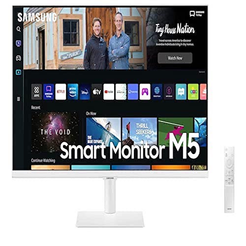 Samsung LS27BM501EUXXU 27" Full HD Smart Monitor Smart Hub for TV streaming and catch up apps - White