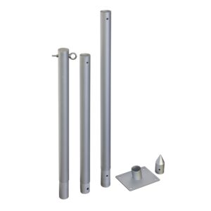 Windhager Basic 10705 Sun Sail Pole Set with Steel Pole for Awning