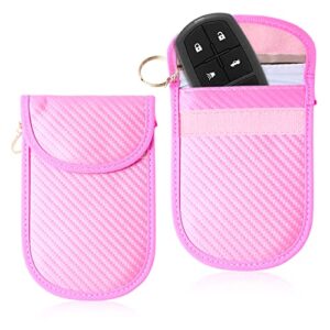 Anti-Fraud Car Key Signal Blocking Pouch Faraday Bag Anti-theft Pouch for Car Key Phones+ RFID/NFC Blocker