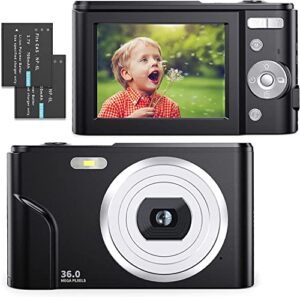 Digital Camera 1080P Full HD Compact Camera 36MP Vlogging Camera with 16X Digital Zoom