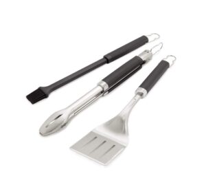 Weber Premium BBQ Tools Set - 3 Pcs | Stainless Steel Tongs