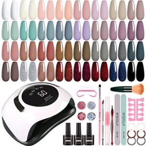 Btiztlla 32 Colors Gel Nail Polish Kit with 120W LED Light